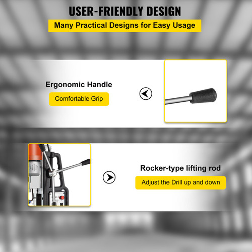 Magnetic Drill 1680W Magnetic Drill Press with 2Inch Boring Diameter Annular Cutter Machine 2900 LBS 11pcs HSS Annular Cutter Bits Magnetic Drill 1680W Magnetic Drill Press with 2Inch Boring Diameter Annular Cutter Machine 2900 LBS 11pcs HSS Annular Cutter Bits
