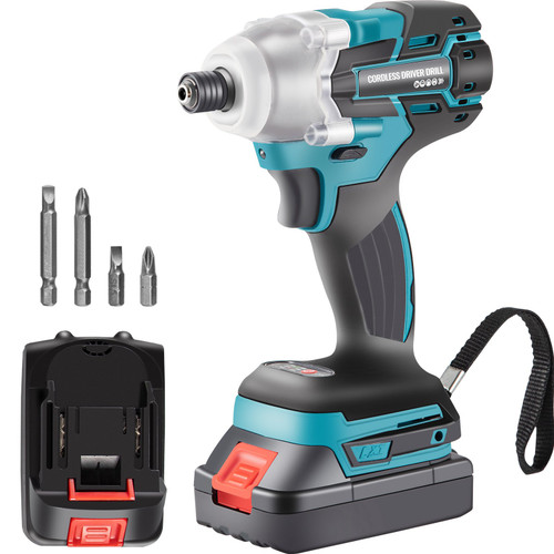 Cordless Drill Driver, 20V Max Cordless Drill Combo Kit, 1/4" Hex Impact Drill, 0-2900 RPM Variable Speed Electric Impact Driver, 1239 in-lbs Torque Brushless Cordless Drill for Home Improvement