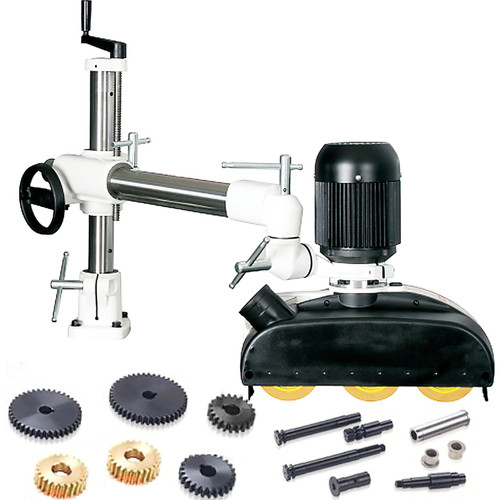 Power Feeder, 1 HP Power Stock Feeder, Three PH Table Saw Feeder, 110V Woodworking Power Feeder, 8 Speed Woodworking Stock Feeder with 3 Roller and Variable Speed for Milling and Ripping