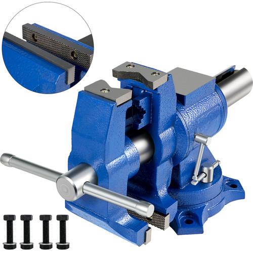 Multipurpose Bench Vise 6" 30Kn Heavy Duty with 360Ã¸ Swivel Base and Head