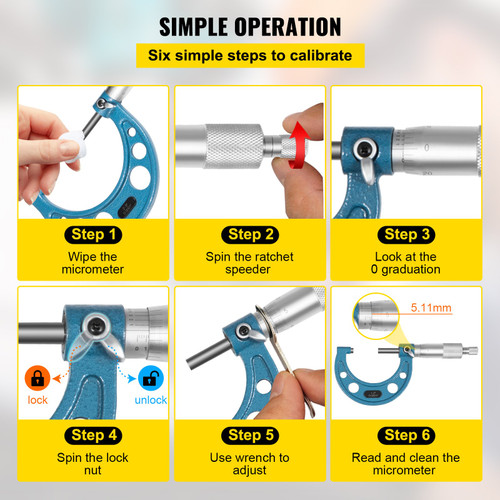 Outside Micrometer Set, 0-4" Machinist Micrometer, 0.0001" Graduation Micrometer Set, 4 Pcs Machinist Tool Set, Alloy Precision Micrometer, Laser-Etched Micrometer Standard Set with Fitted Case Outside Micrometer Set, 0-4" Machinist Micrometer, 0.0001" Graduation Micrometer Set, 4 Pcs Machinist Tool Set, Alloy Precision Micrometer, Laser-Etched Micrometer Standard Set with Fitted Case