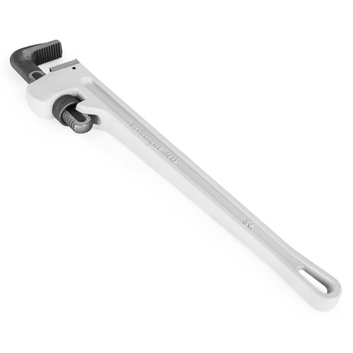 Pipe Wrench 24in. Aluminum Straight Pipe Wrench Heat Treated Jaw 3 In. Capacity Pipe Wrench 24in. Aluminum Straight Pipe Wrench Heat Treated Jaw 3 In. Capacity