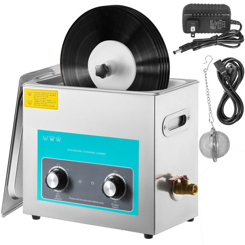 Ultrasonic Vinyl Record Cleaner 6L 40kHz Vinyl Ultrasonic Cleaning Machine Knob Control Record Ultrasonic Cleaner 4 Records Vinyl Sonic Cleaner Stainless Steel Tank w/Mechanical Heater & Timer Ultrasonic Vinyl Record Cleaner 6L 40kHz Vinyl Ultrasonic Cleaning Machine Knob Control Record Ultrasonic Cleaner 4 Records Vinyl Sonic Cleaner Stainless Steel Tank w/Mechanical Heater & Timer