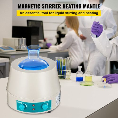 Heating Mantle 1000ml Magnetic Stirrer Heating Mantle 350W Heating Mantle Magnetic Stirrer 0-1600 RPM Lab Heating Mantle for Liquid Heating 1000ml