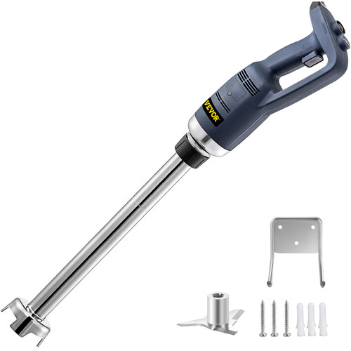 Commercial Immersion Blender 500W Power, Hand Held Mixer with 19.7-Inch 304 Stainless Steel Removable Shaft, Electric Stick Blender Variable Speed 4000-16000RPM