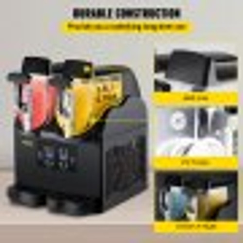 Commercial Slushy Machine, 2x2.5L Tank Margarita Machine, 380W Black Margarita Slush Maker, Temperature Slush 26øF to 28øFrozen Drink Maker, Perfect for Home Restaurants Cafes Bars Commercial Slushy Machine, 2x2.5L Tank Margarita Machine, 380W Black Margarita Slush Maker, Temperature Slush 26øF to 28øFrozen Drink Maker, Perfect for Home Restaurants Cafes Bars