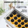 Water Bath Canner, 15 Quart Stove Top Canner Pot, Boiling Water Canners with 2 Canning Racks, 304 Food Grade Stainless Steel Large Stock Pot, Flat Bottom Brushed Canner, Holds 15 Quart Jars