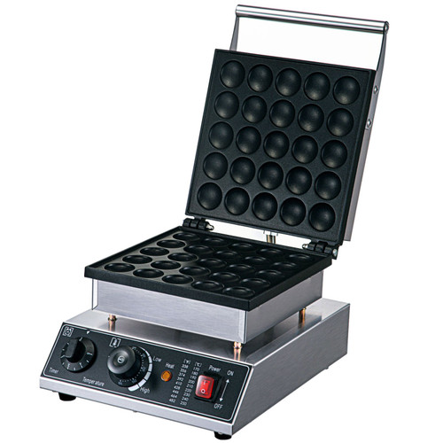 VBENLEM 110V Mini Dutch Pancake Baker, 50PCS 1700W Commercial Electric  Nonstick Waffle Maker Machine, 1.8 Inches Pancake Maker with 2 Thermostats  & 2