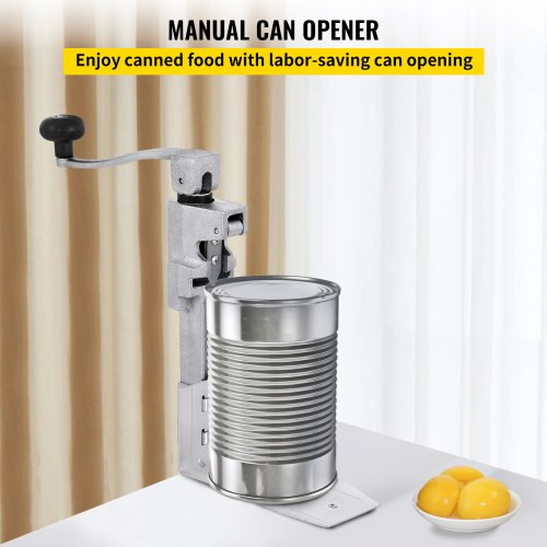 Commercial Can Opener, 15.7 inches Tabletop Can Opener, Heavy Duty Manual Table Can Opener for Restaurant Hotel Bar