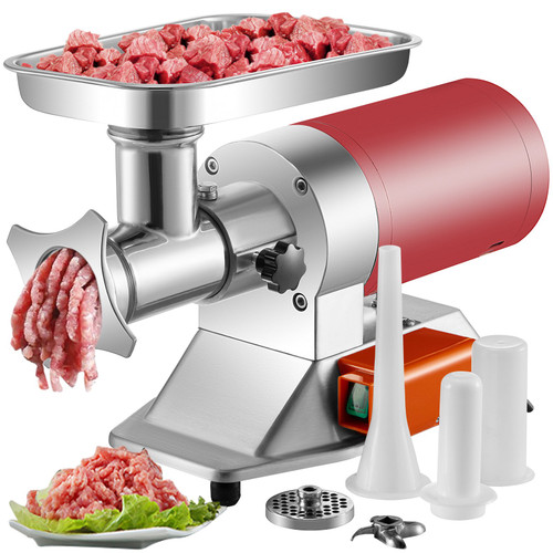 VEVOR Manual Meat Grinder All Parts Stainless Steel Hand Operated Meat Grinding Machine with Tabletop Clamp 2 Grinding Plates & Sausage Stuffer