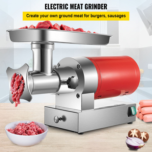 Electric Meat Grinder, 551 Lbs/Hour 850 W Meat Grinder Machine, 1.16 HP Electric Meat Mincer with 2 Grinding Plates, Sausage Kit Set Meat Grinder Heavy Duty, Home Kitchen & Commercial Use Red