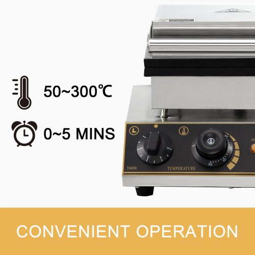 Commercial Electric Mini Round Waffle Maker Baker Tea Shop 1750w Thick Handles Commercial Electric Mini Round Waffle Maker Baker Tea Shop 1750w Thick Handles