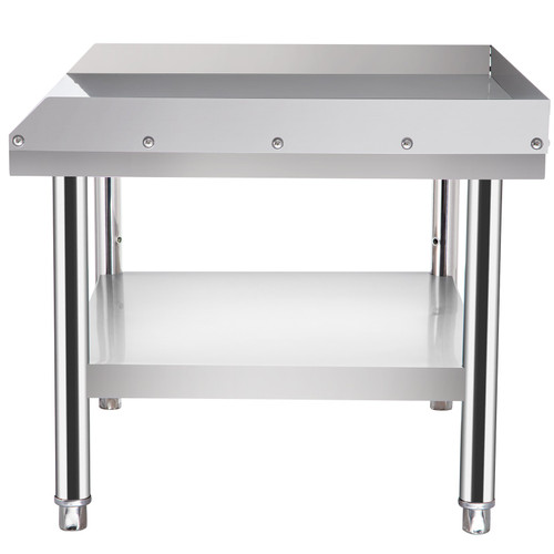 Stainless Steel Equipment Grill Stand, 60 x 30 x 24 Inches Stainless Table, Grill Stand Table with Adjustable Storage Undershelf, Equipment Stand Grill Table for Hotel, Home, Restaurant Kitchen