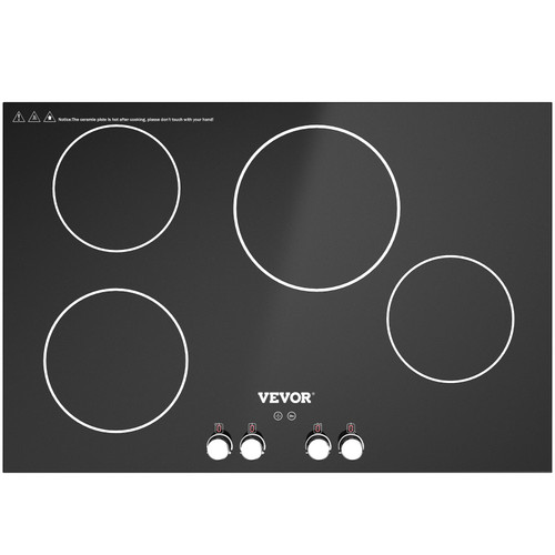 Built-in Induction Cooktop, 30 inch 4 Burners, 220V Ceramic Glass