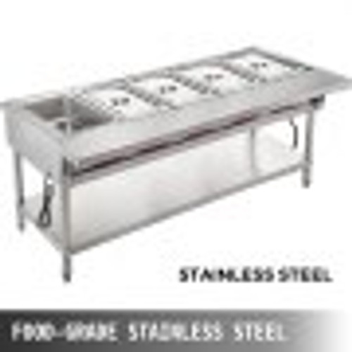 Commercial Electric Food Warmer 5 Pot Steam Table Food Warmer 18 Quart/Pan with Lids with 7 Inch Cutting Board Food Grade Stainless Steel Steam Table Serving Counter 220V 3750W for Restaurant Commercial Electric Food Warmer 5 Pot Steam Table Food Warmer 18 Quart/Pan with Lids with 7 Inch Cutting Board Food Grade Stainless Steel Steam Table Serving Counter 220V 3750W for Restaurant