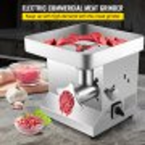 Commercial Meat Grinder 850W 550LB/H Stainless Steel Electric Sausage Maker Detachable Head Easy Clean with Waterproof Switch Perfect for Restaurants Supermarkets Butcher Shops