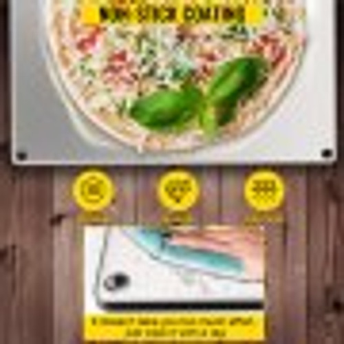 Baking Steel Pizza, Square Steel Pizza Stone, 14" x 14" Steel Pizza Plate, 0.4"Thick Steel Pizza Pan, High-Performance Pizza Steel for Oven, Baking Surface for Oven Cooking and Baking