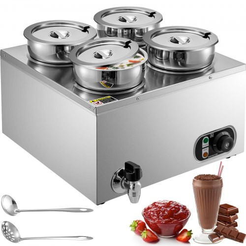 110V Commercial Soup Warmer 29.6 Qt Capacity, 1500W Electric Food Warmer Adjustable Temp.86-185?, Stainless Steel Countertop Soup Pot with Tap, Bain Marie Food Warmer for Cheese/Hot Dog/Rice 110V Commercial Soup Warmer 29.6 Qt Capacity, 1500W Electric Food Warmer Adjustable Temp.86-185?, Stainless Steel Countertop Soup Pot with Tap, Bain Marie Food Warmer for Cheese/Hot Dog/Rice