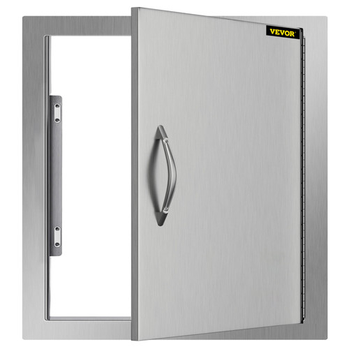 BBQ Access Door 18W x 20H Inch, Vertical Single BBQ Door Stainless Steel, Outdoor Kitchen Doors for BBQ Island, Grill Station, Outside Cabinet