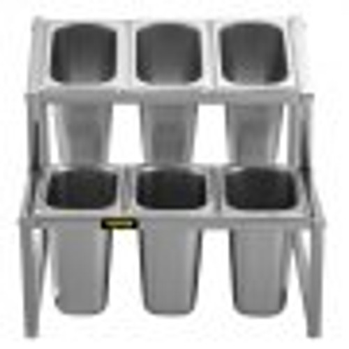 Expandable Spice Rack, 13.8"-23.6" Adjustable, 2-Tier Stainless Steel Organizer Shelf with 6 1/9 Pans 6 Ladles, Countertop Inclined Holder for Sauce Ingredients Fruits, for Kitchen Pantry Use Expandable Spice Rack, 13.8"-23.6" Adjustable, 2-Tier Stainless Steel Organizer Shelf with 6 1/9 Pans 6 Ladles, Countertop Inclined Holder for Sauce Ingredients Fruits, for Kitchen Pantry Use