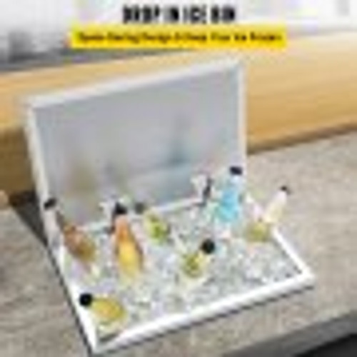 Drop in Ice Chest 20''L x 14''W x 13''H Drop in Cooler Stainless Steel with Hinged Cover Bar Ice Bin 36.3 qt Drain-Pipe and Drain Plug Included for Cold Wine Beer Drop in Ice Chest 20''L x 14''W x 13''H Drop in Cooler Stainless Steel with Hinged Cover Bar Ice Bin 36.3 qt Drain-Pipe and Drain Plug Included for Cold Wine Beer