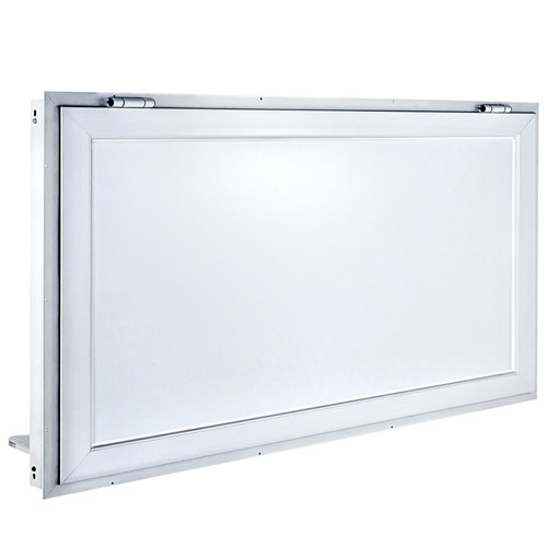 Concession Window 74 x 40 Inch, Concession Stand Serving Window Door with Double-Point Fork Lock, Concession Awning Door Up to 85 degrees for Food