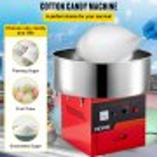 Commercial Cotton Candy Machine Electric Floss Maker 1030W for Family and Various Party, 20.5 Inch, Red