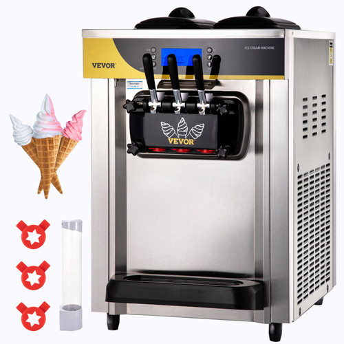 110V Frozen Yogurt Blending Machine 750W, Yogurt Milkshake Ice Cream Mixing  Machine 304 Stainless Steel Construction