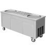 Commercial Rolled Ice Cream Machine, 2800W Stir-Fried Ice Cream Roll Maker 2 Pans, Stainless Ice Cream Roll Machine w/ Refrigerated Cabinet 10 Boxes, Yogurt Cream Maker for Bar Caf Snack Stand