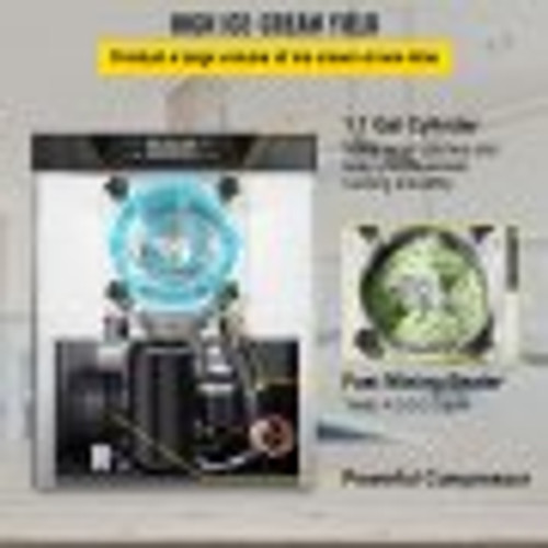 Commercial Ice Cream Machine 1400W 20/5.3 Gph Hard Serve Ice Cream Maker with LED Display Screen Auto Shut-Off Timer One Flavors Perfect for Restaurants Snack bar Supermarkets Commercial Ice Cream Machine 1400W 20/5.3 Gph Hard Serve Ice Cream Maker with LED Display Screen Auto Shut-Off Timer One Flavors Perfect for Restaurants Snack bar Supermarkets