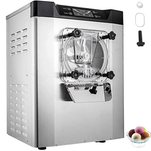 Commercial Ice Cream Machine 1400W 20/5.3 Gph Hard Serve Ice Cream Maker with LED Display Screen Auto Shut-Off Timer One Flavors Perfect for Restaurants Snack bar Supermarkets Commercial Ice Cream Machine 1400W 20/5.3 Gph Hard Serve Ice Cream Maker with LED Display Screen Auto Shut-Off Timer One Flavors Perfect for Restaurants Snack bar Supermarkets
