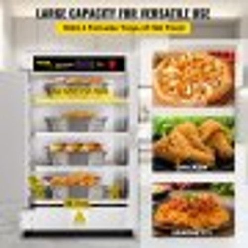 Hot Box Food Warmer, 16"x22"x24" Concession Warmer with Water Tray, Four Disposable Catering Pans, Countertop Pizza, Patty, Pastry, Empanada, Concession Hot Food Holding Case, 110V UL Listed Hot Box Food Warmer, 16"x22"x24" Concession Warmer with Water Tray, Four Disposable Catering Pans, Countertop Pizza, Patty, Pastry, Empanada, Concession Hot Food Holding Case, 110V UL Listed