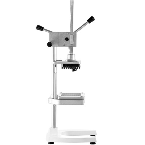 French Fry Cutter, 4 Blades in All, Commercial Chopper w/ 1/2 3/8 1/4 inch Blades & 8-Wedger, Vegetable Fruit Dicer w/Rotatable Handles U-Shaped