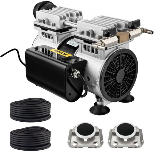 Pond Aerator, for Up to 3 Acres, Lake Aeration System with 3/4 HP 4.7 CFM Compressor, 100' x 3/8" Weighted Tubing, and 10" Membrane Diffuser, for Deep Water Subsurface Aeration of Ponds & Lakes