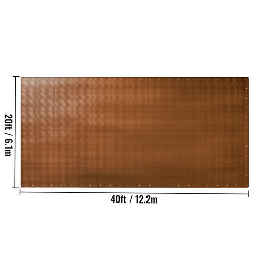 Heavy Duty Tarp, 20 x 40 ft 16 Mil Thick, Waterproof & Sunproof Outdoor Cover, Rip and Tear Proof PE Tarpaulin with Grommets and Reinforced Edges for