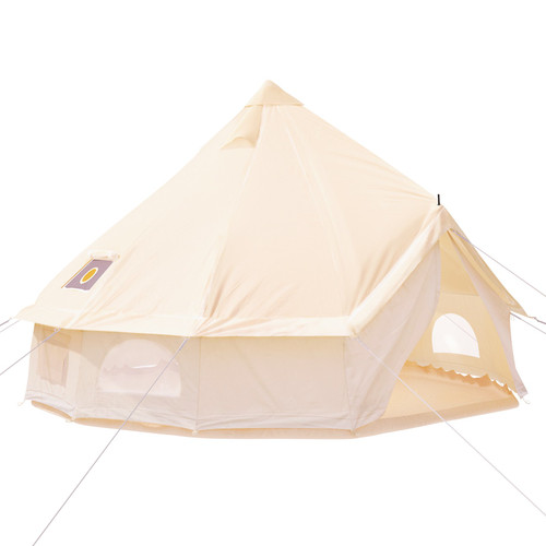 Canvas Bell Tent, 4 Seasons Breathable 100% Cotton Canvas Yurt Tent - w/Stove Jack, Luxury Glamping Tent Waterproof Canvas Tents for Family Camping Outdoor Hunting Party Canvas Bell Tent, 4 Seasons Breathable 100% Cotton Canvas Yurt Tent - w/Stove Jack, Luxury Glamping Tent Waterproof Canvas Tents for Family Camping Outdoor Hunting Party