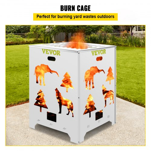 Burn Barrel Burn Drum Incinerator Barrel 24x24x34 Inch For Yard Waste