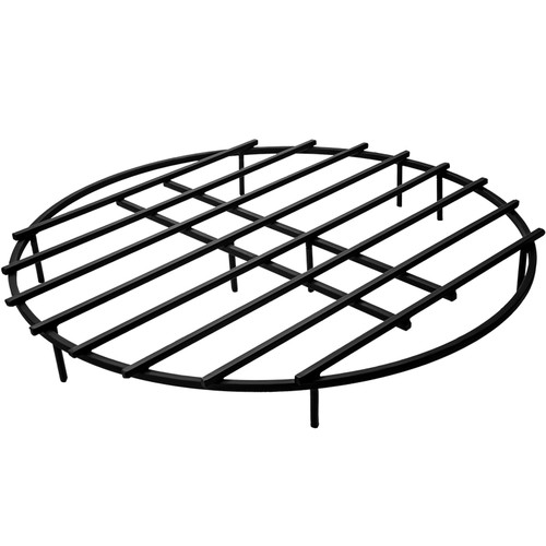 Fire Pit Grate, Heavy Duty Iron Round Firewood Grate, Round Wood Fire Pit Grate 36", Firepit Grate with Black Paint, Fire Grate with 9 Removable Legs for Burning Fireplace and Firepits