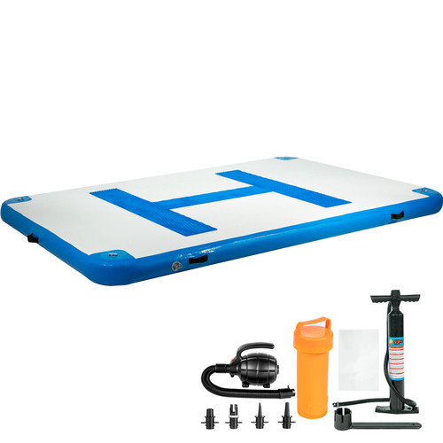 Inflatable Dock Platform Inflatable Floating Dock 10x6.5 ft w/ Electric Air Pump Inflatable Dock Platform Inflatable Floating Dock 10x6.5 ft w/ Electric Air Pump