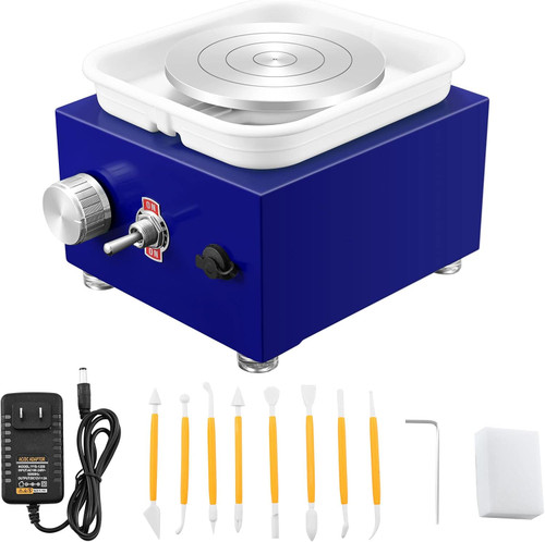 Mini Pottery Wheel Ceramic Wheel 30W 2000 RPM Adjustable Clay Machine
