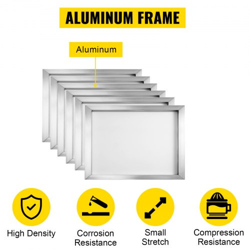 Premium Aluminum 18 x 20 Screen 160 White Mesh For Screen Printing