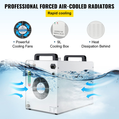 Water Chiller CW-3000 Industrial Chiller 9L Thermolysis Type Water Chiller 50W/?, 3.17gpm 0.9A Current Recirculating Chiller for 60W 80W Laser Engraving Machine Cooling Machine 110V Water Chiller CW-3000 Industrial Chiller 9L Thermolysis Type Water Chiller 50W/?, 3.17gpm 0.9A Current Recirculating Chiller for 60W 80W Laser Engraving Machine Cooling Machine 110V