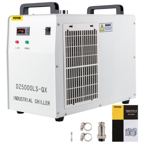 Cooler CW5000DG Industrial Water Chiller, CW-5000, 0.75HP, 3.17gpm White