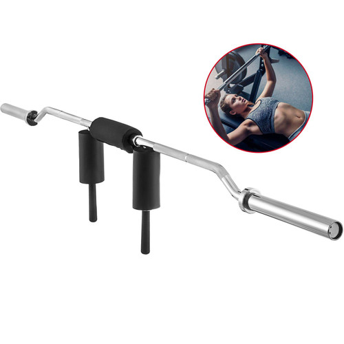 Olympic Safety Squat Bar, Fitness Squat Olympic Bar, 700lbs Safety Squat Bar Attachment with Shoulder and Arm Pads for Weight Lifting & Bodybuilding