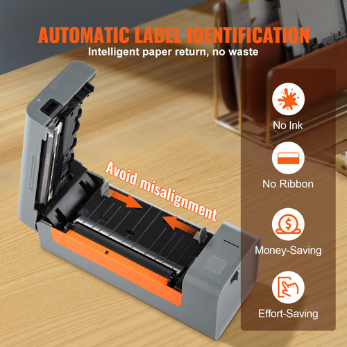 Thermal Label Printer 4X6 203DPI USB/Bluetooth for Amazon eBay Etsy UPS