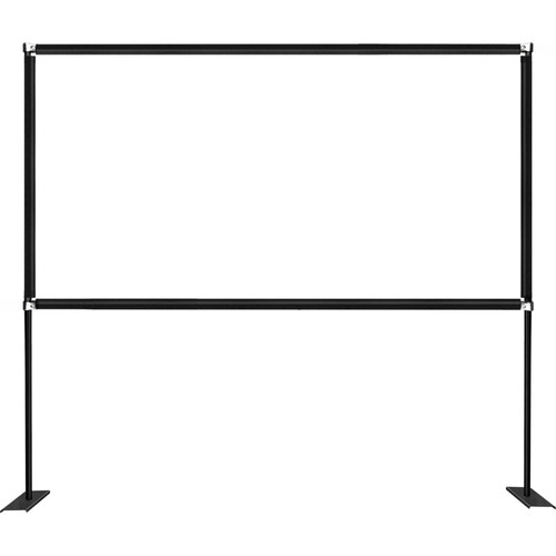 Projector Screen with Stand 100inch Portable Movie Screen 16:9 4K HD Wide Angle Projector Screen Stand Easy Assembly with Storage Bag for Home Theater Office Outdoor Use