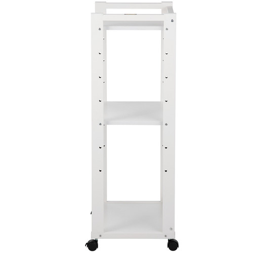 Printer Stand, 3-Tier Rolling Printer Cart, Adjustable Storage Shelf Rack on Lockable Wheels, 19.69x 13.78x 42 inch Printer Table for Home Office
