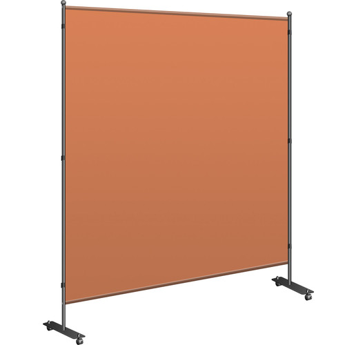 Office Partition 71" W x 14" D x 72" H Room Divider w/Thicker Non-See-Through Fabric Office Divider Portable Office Divider Reddish Brown Room Partition for Room Office Restaurant