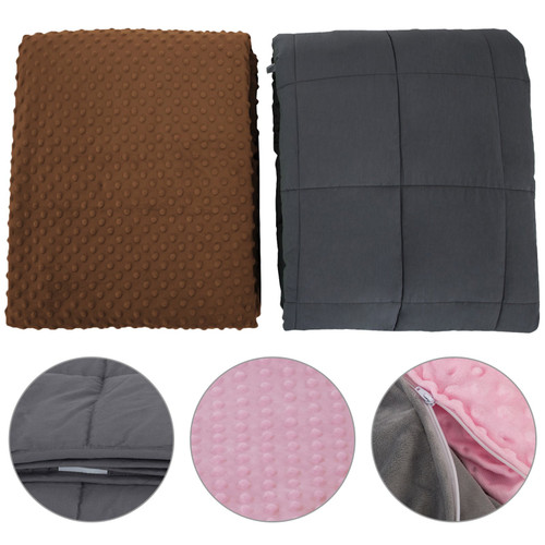 Weighted Blanket 60x80 Inch With Duvet Cover 15 Lbs Better Sleep Reduce Anxiety