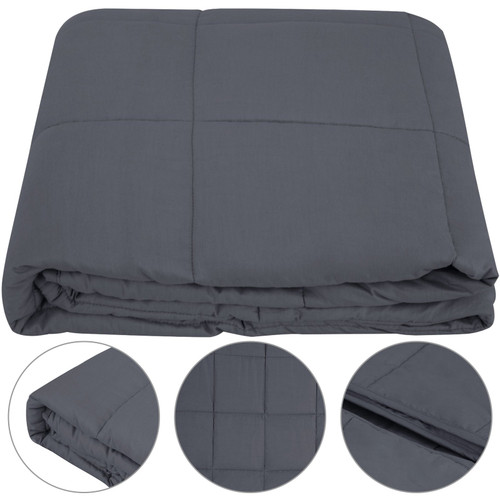 40"x60" 10LBS Weighted Blanket for Adult Children Dark Gray SGS Approved